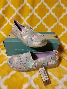 Toms, Einhorn Sterne Print, hellgrau, klare Glitzer Hose, Jugend 5 Neu mit Karton - Bild 1 von 8