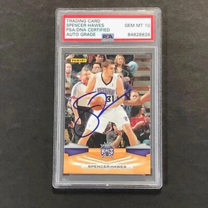 2009-10 Panini #300 Spencer Hawes Signed Card AUTO 10 PSA/DNA Slabbed Kings - Picture 1 of 2