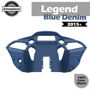 Carenado interior de mezclilla azul Legend se adapta a más de 15 Harley Touring Road Glide FLTRXS - Imagen 1 de 11