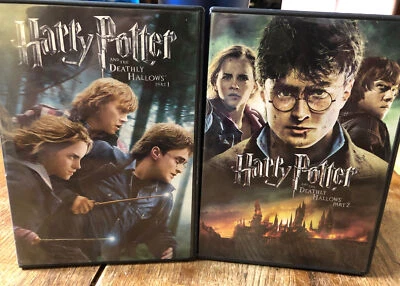 Harry Potter And The Deathly Hallows Part 1+ 2 (DVD,2010-11)Mint,WS,Same Day Shp - Image 1 of 2