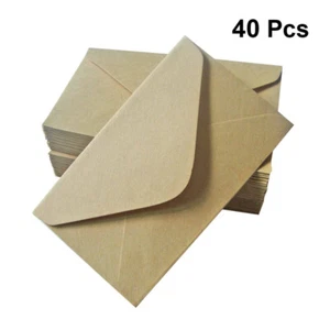 40PCS Import Kraft Paper Envelopes Kraft Paper Invitations Postcard Envelope - Picture 1 of 12