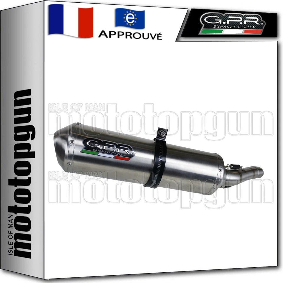 GPR POT D'ECHAPPEMENT APPROUVE + TUBE SATINOX HONDA MSX-GROM 125 2015 15 - Photo 1/2