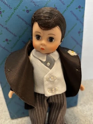 Muñeca Madame Alexander Novio 8" Miniatura Vitrina Vintage 1989 Alexanderkin Boy Foto 1 de 4