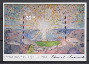 Norway 2013 Paintings - Edvard Munch VF MNH minisheet stamp - Picture 1 of 1