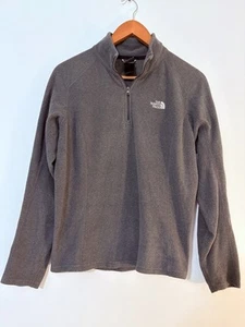 The North Face Pullover Womens Medium Gray 1/4 Zip Polyester Sweater - Picture 1 of 8