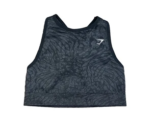 GYMSHARK - Adapt Animal Seamless Sports Bra - Black - Small - New - Picture 1 of 5