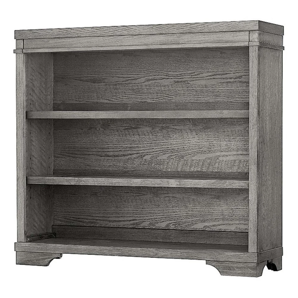 Westwood Design Foundry Traditional Wood Bookcase in Brushed Pewter Foto 1 de 1