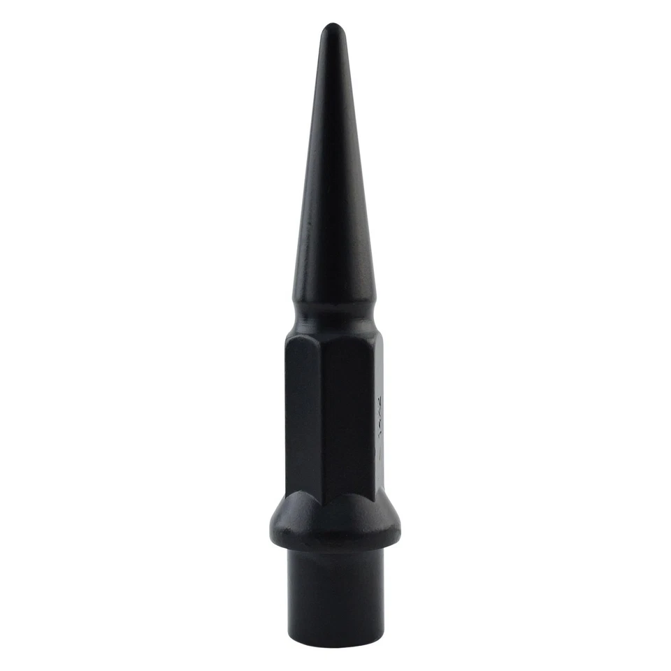 Metal Lugz 7204K8-BLK Black Shank Seat Spiked Lug Nut Set Foto 1 de 4