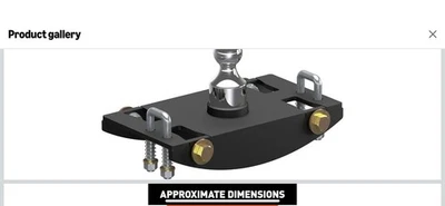 CURT 60633 35K CUELLO DE CISNE ENGANCHE BOLA 2-5/16" PARA RAM 2500 3500 Foto 1 de 4