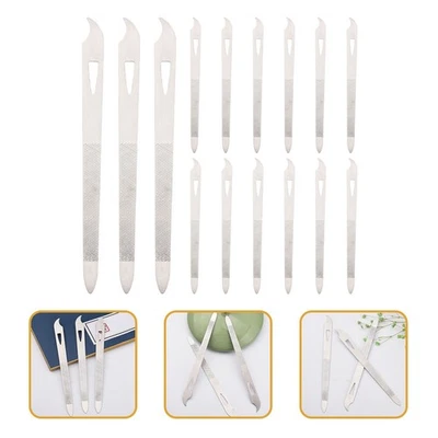  15 Stück Legierung Maniküre Kunstwerkzeuge Metall Nagelfeilen Nageltrimmer - Bild 1 von 4