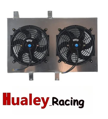 Aluminum Radiator Shroud+Fan Fit 1988-92 FORD PROBE 2.2L MAZDA 626/MX6 GD F2/F2T - Image 1 of 4