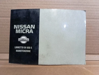 Libretto Uso E Manutenzione Nissan Micra 92 / 02 Italiano Manuale Istruzioni  - Immagine 1 di 4
