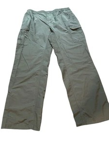 Columbia Pants Mens 36x32 Green Omni-Shade Ripstop Hiking Silver Ridge Cargo - Picture 1 of 10