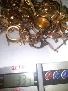 LOT SCRAP GOLD FILLED - WRISTWATCH PARTS - APROXX. 339grs. - Picture 1 of 4