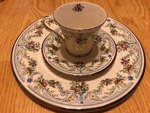 Gorham Fleurs de France Dinner Plate, Cup, & Saucer - Picture 1 of 4
