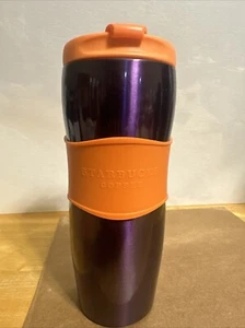 Starbucks China Exclusive Stainless Steel Tumbler Deep Purple /Orange Edition - Picture 1 of 5