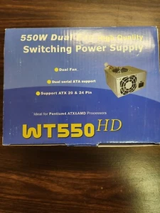 Power supply, computer, Mixed styles, Win Tech, Model WT550 HD,StarLogic 400Watt - Bild 1 von 5