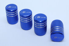 4x Valve Cap for AUDI Aluminium Dust Caps for S Line Brand New Blue Check