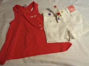 Gymboree Glamour Safari size 5 adjustable waist Shorts Shirt Outfit NWT - Picture 1 of 4