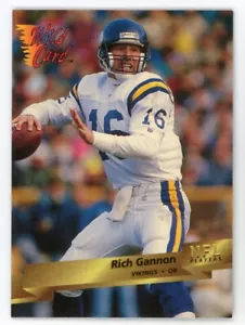 1993 Wild Card Rich Gannon #198 - Picture 1 of 2