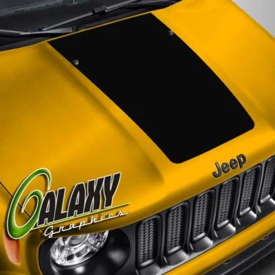 Blackout Hood Decal Compatible With Jeep Renegade-Vinyl Sticker - Image 1 of 4