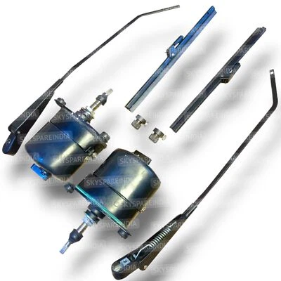 2 x Windshield Wiper Motor kit 12 volt For Willys jeep CJ2A CJ3A CJ3B CJ5 - Image 1 of 4