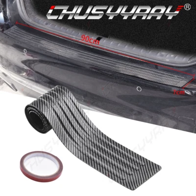 Performance Carbon Fiber Trunk Guard Protect Sticker For BMW X1 X2 X3 X4 X5 X6 - Image 1 of 4