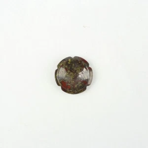 Natural Dragon Bloodstone Quartz Crystal Plum Blossom Thumb Press Stone Healing - Picture 1 of 1