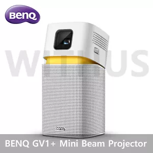 BenQ GV1+ Mini Beam Projector Portable Projector with HDMI to USB C Adapter - Picture 1 of 7