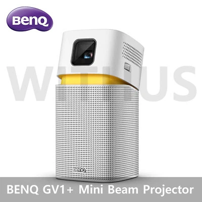 BenQ GV1+ Mini Beam Projector Portable Projector with HDMI to USB C Adapter - Image 1 of 4