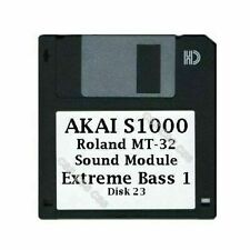 Akai S1000 Floppy Disk Roland MT-32 Sound Module Extreme Bass 1 Disk 23