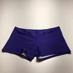 NWOT Swim Bottom Boyshort Blue Purple Lined Quick Dry 3" Inseam Womens Size 3XL