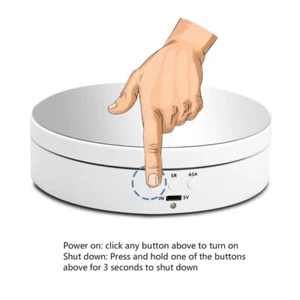 3 Speeds Electric Rotating 360 Degree Display Stand Base for Photography Video - Picture 1 of 13