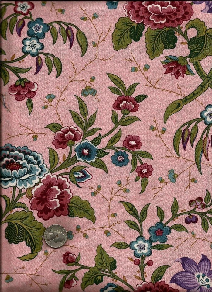 Estampado Floral "Memory Gardens" Multicolor sobre Rosa por Free Spirit -1yd +31" Foto 1 de 1