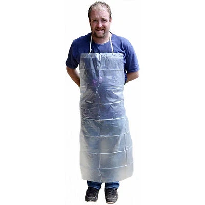 Hawk ( 9060 ) Waterproof Clear PVC Apron Industrial Bib Smock Dish Washing_ - Image 1 of 4