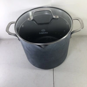 Calphalon Classic Hard Anodized Commercial Aluminum 8 QT Stock Pot with Lid 808 - Picture 1 of 10
