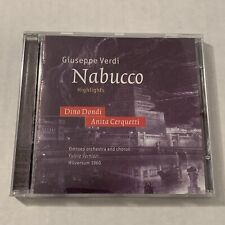 Verdi Nabucco Highlights CD 1960 Dino Dondi Anita Cerquetti Fulvio Varnizzi Gala