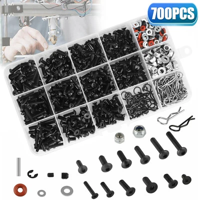 700pcs Universal RC Screw Kit Hardware Fastener Set For Traxxas 1/10 Crawler Car - Image 1 of 4