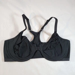 Victoria's Secret 36C charakteristischer Racerback-BH Baumwolle schwarz vorne geschlossen - Bild 1 von 8