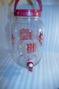 Hulman & Co Ice Tea Drink Dispenser Jug Bottle Glass Plastic Terre Haute, IN - Picture 1 of 12