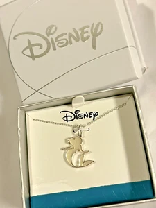 Lindo collar Sirenita Disney Ariel plata esterlina con licencia nuevo 4 fotos - Imagen 1 de 4
