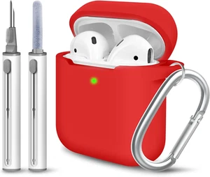 for Airpods Case Cover, Come with Clean Pen,Soft Silicone Protective Cover with - Picture 1 of 8