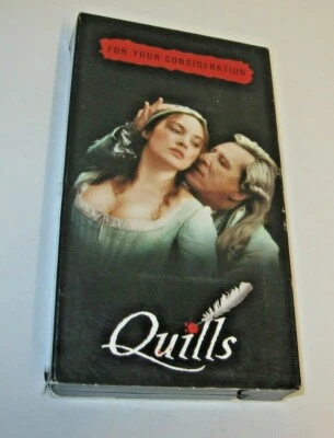 Quills (VHS, 2000) For Your Consideration Screener Promo Kate Winslet RARE Cover - Image 1 of 4