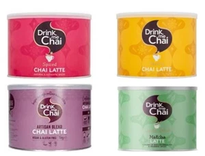 Spiced Chai, Vanilla, Artisan, Matcha green Latte 1kg - Picture 1 of 8