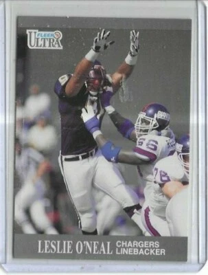 1991 Fleer Ultra Football #126 Leslie O'neal San Diego Chargers - Image 1 of 2