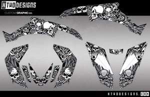 QUADZILLA GRAPHIC KIT XLC 320 500 XLC320 STICKERS DECALS QUAD GRAPHICS DECAL - Picture 1 of 5
