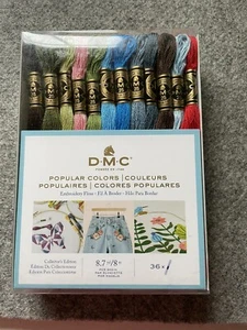 DMC Collector's Edition 36 Embroidery Floss Skein Popular Colors Made in France - Picture 1 of 3