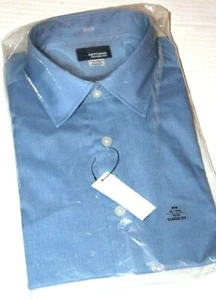 Basic Editions Men's Classic Fit Long Sleeve Dress Shirt Blue Medium #74875 - Picture 1 of 8