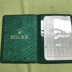Cartera Rolex vintage/soporte de papel; libro de traducción 1987-1988 calendario conjunto❗️ - Imagen 1 de 8