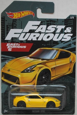 Hot Wheels Nissan 370Z gelb Fast & Furious 6 Neu/OVP HW Sportwagen Auto Mattel - Bild 1 von 4